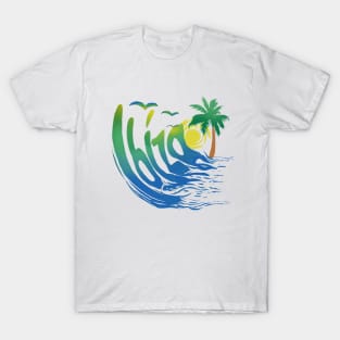 Ibiza Spain Wave Retro T-Shirt